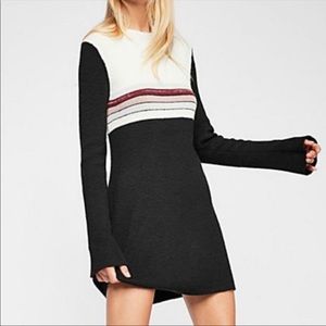 FREE PEOPLE Colorblock Sweater Dress